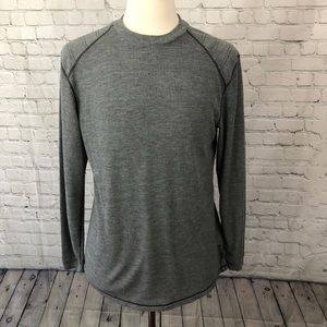 Exofficio crew neck thermal shirt gray M